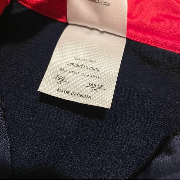 Adidas Toddler Zip Up Jacket Size 2T - Picture 8 of 16